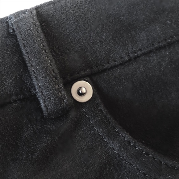 Nordstrom vegan suede button-down pencil skirt 4 - Picture 6 of 8